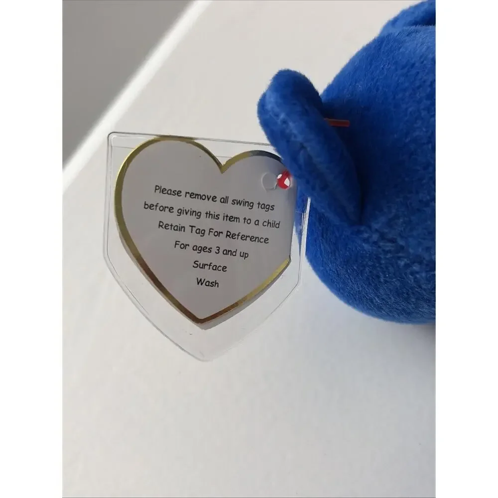 Ty Beanie Baby Clubby the Royal Blue Bear New With Tags 1998 Stuffed Animal Toy